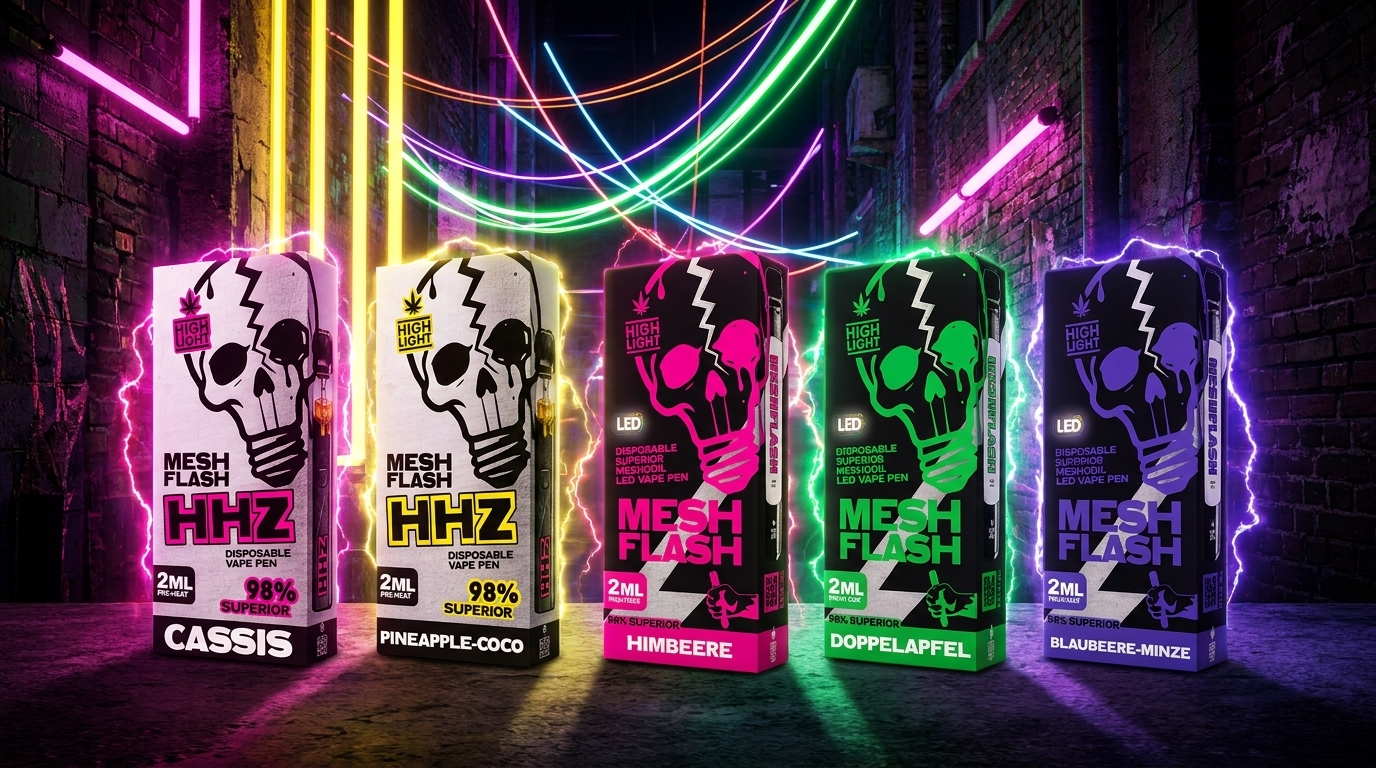 MeshFlash HHZ vs. H2 Superior – Profils de saveur et formats expliqués