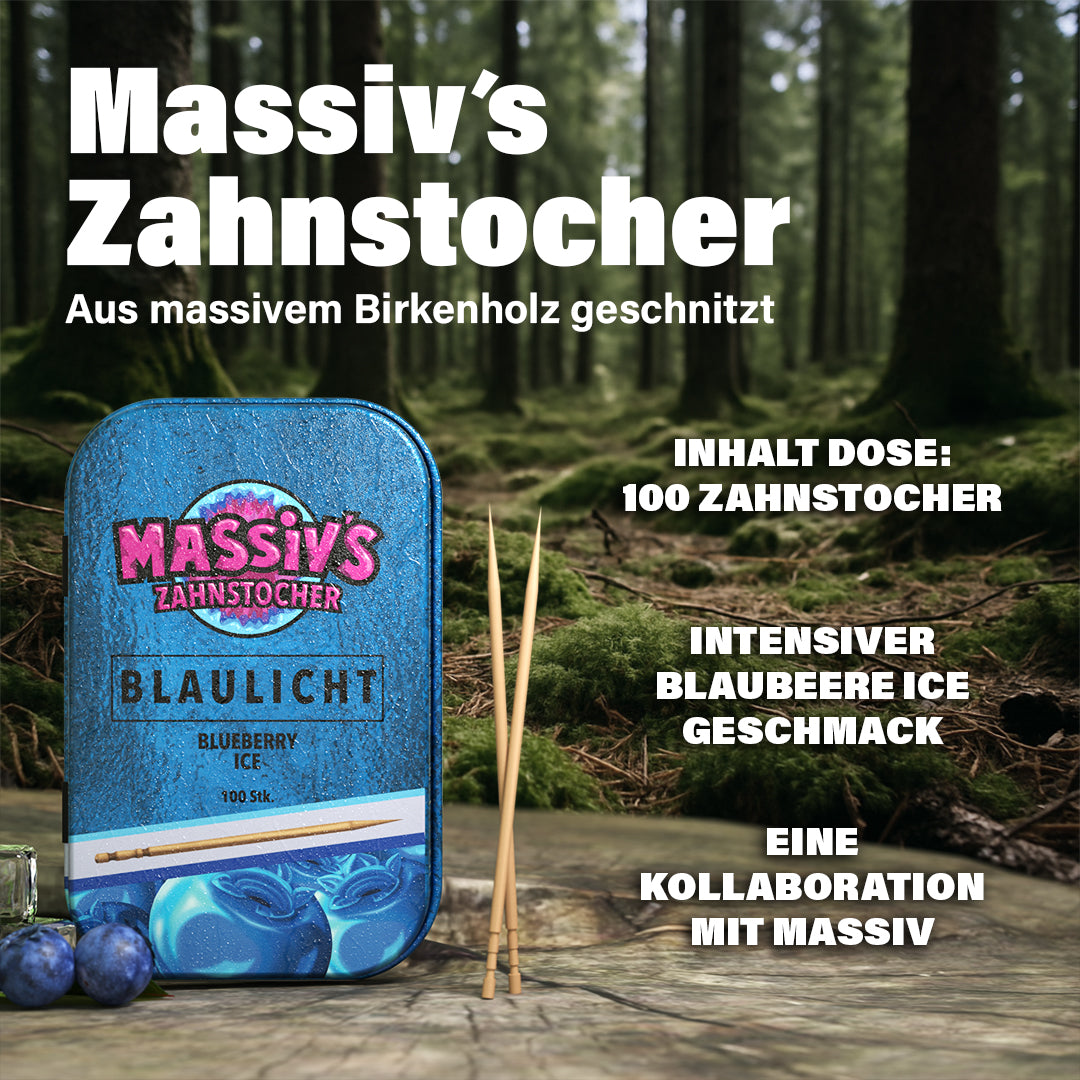 Massiv's Toothpicks - 100 pcs. Blue Light