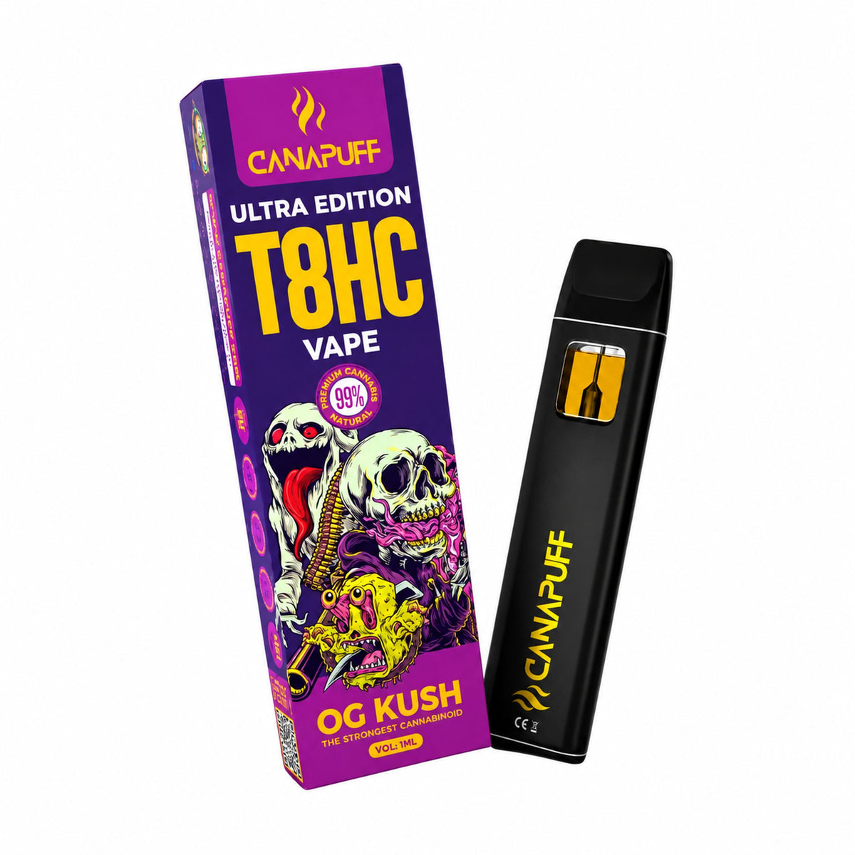 T8HC Vape OG Kush Ultra Edition 99% 1ml | Cannabude