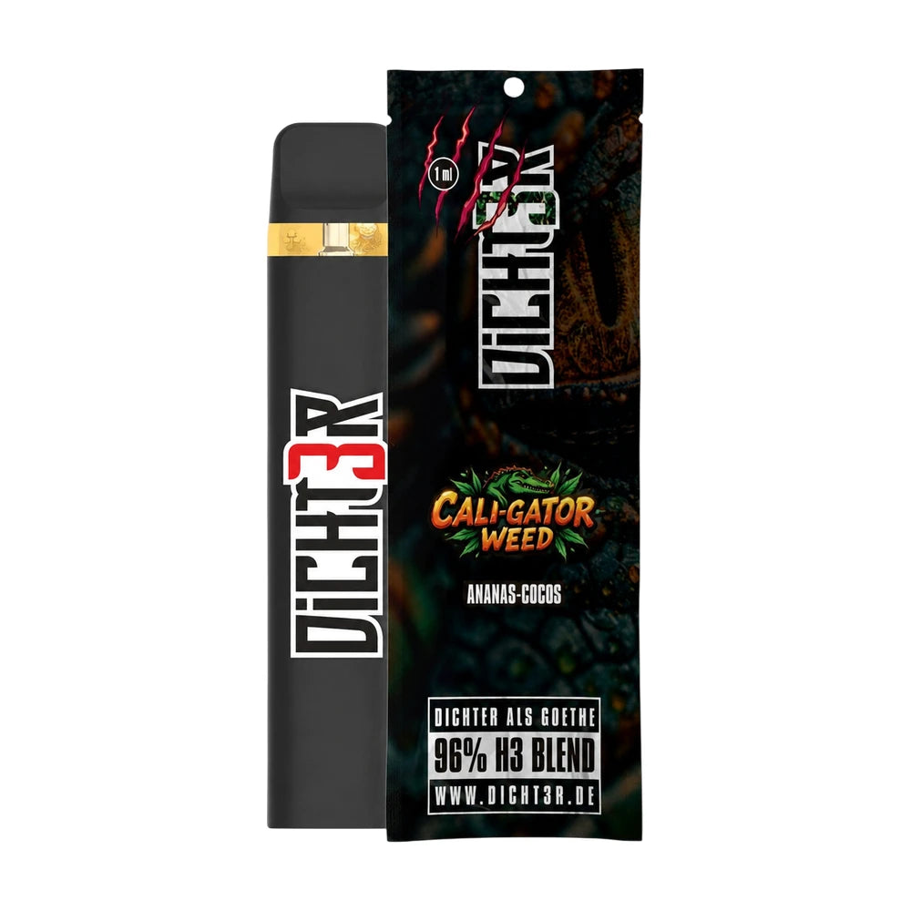 DICHT3R - 96% H3 Blend Vape - Cali-Gator Weed (Ananas Cocos)