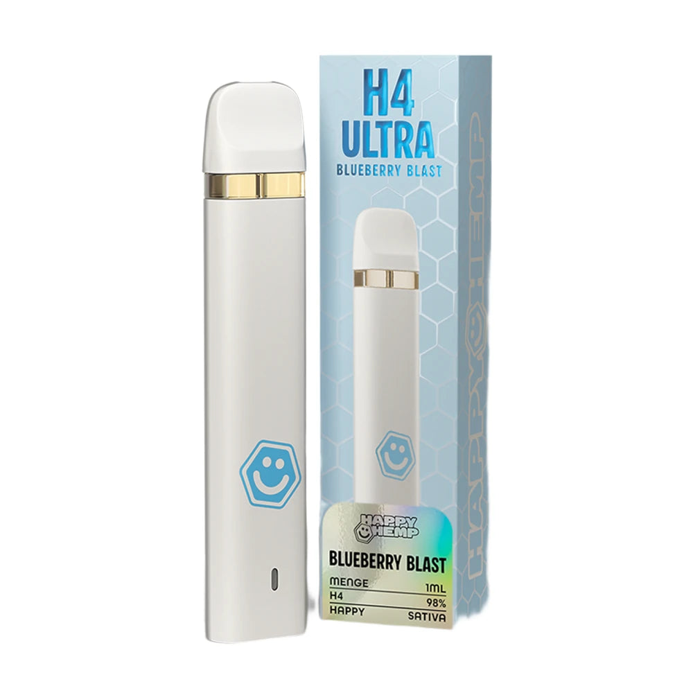 Happy Hemp H4 Ultra Vape 98 % - Blueberry Blast 1 ml