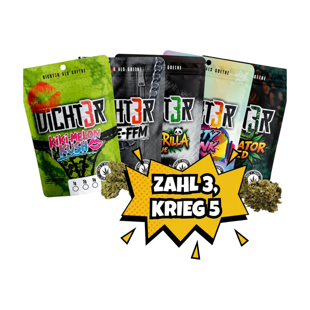 5 für 3 DICHT3R - 40% Superior Blüten 1g Bundle