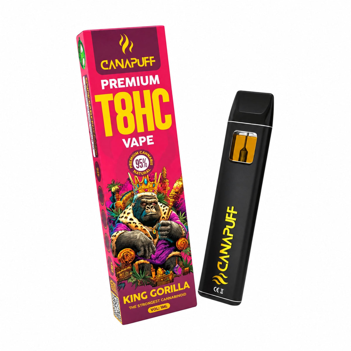T8HC Vape King Gorilla 95% 1ml | Cannabude
