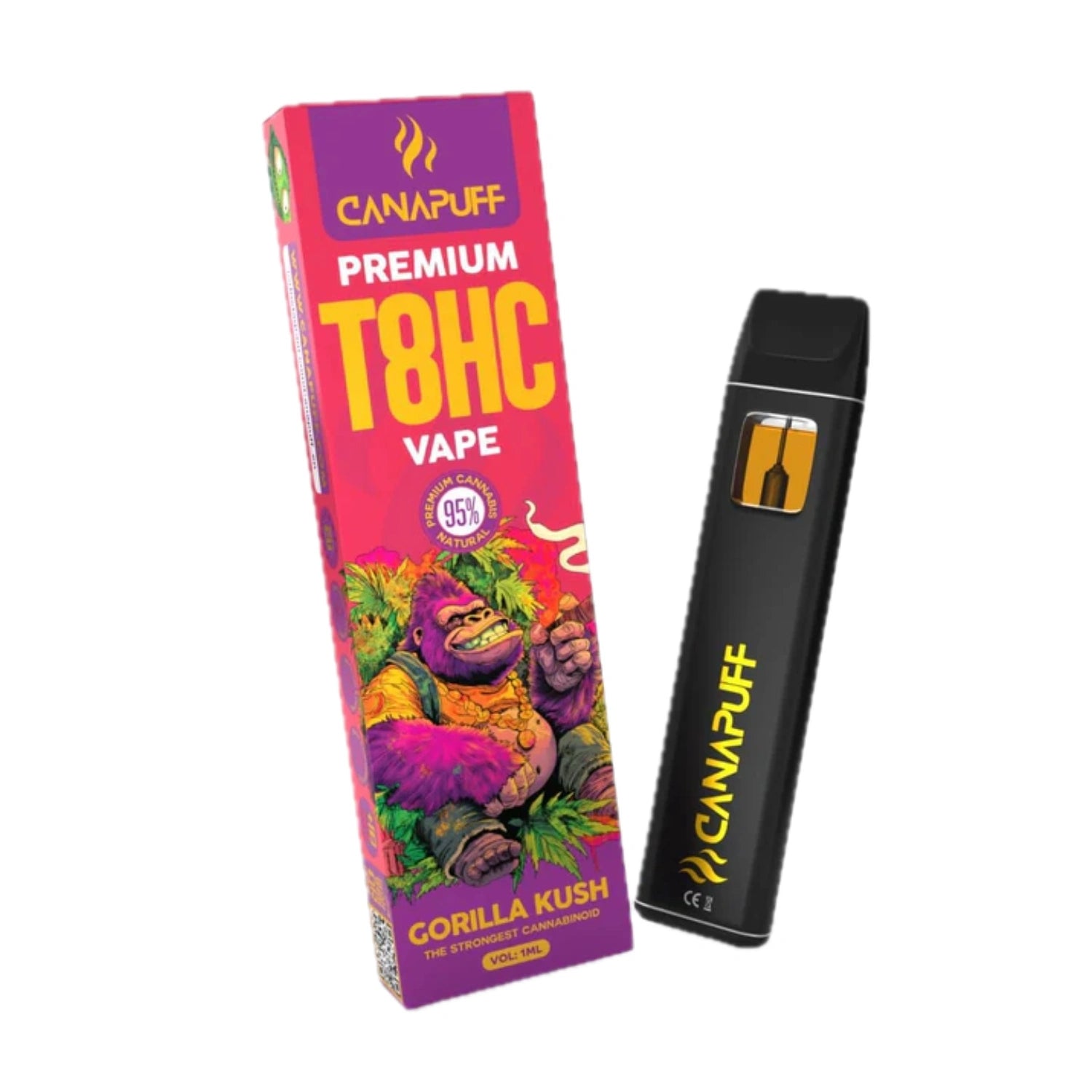 T8HC Vaper Gorilla Kush 95% 1ml