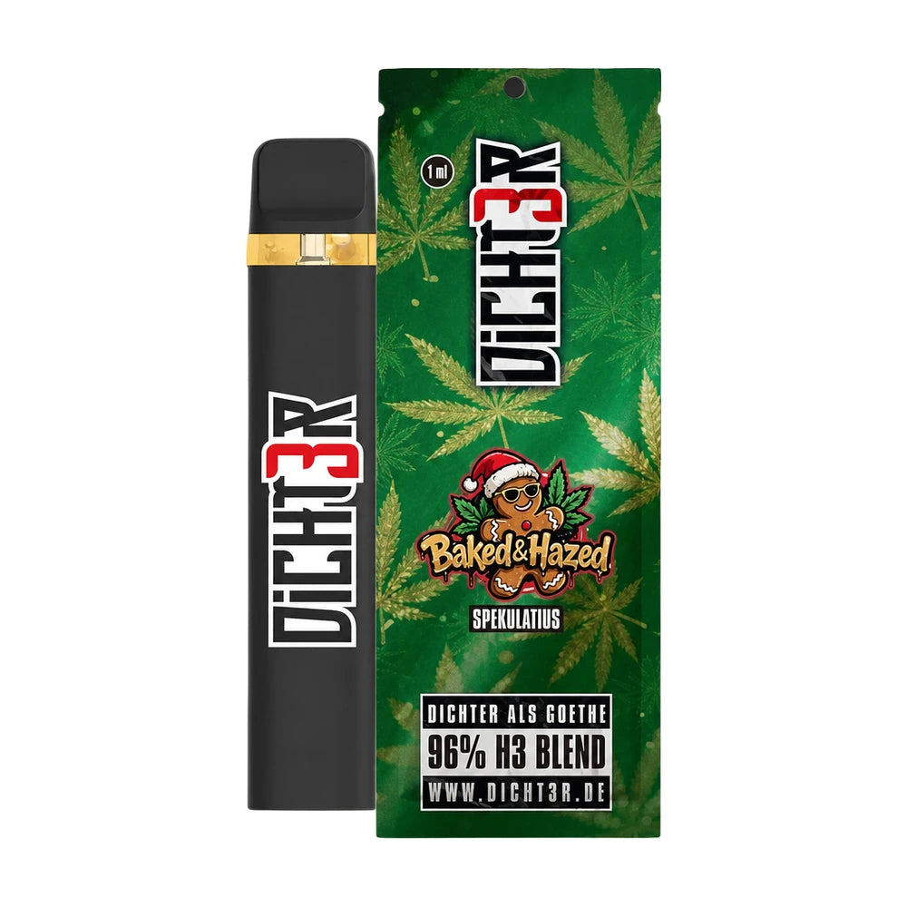 DICHT3R - 96% H3 Blend  Vape - Baked & Haze (Spekulatius) - Aktion
