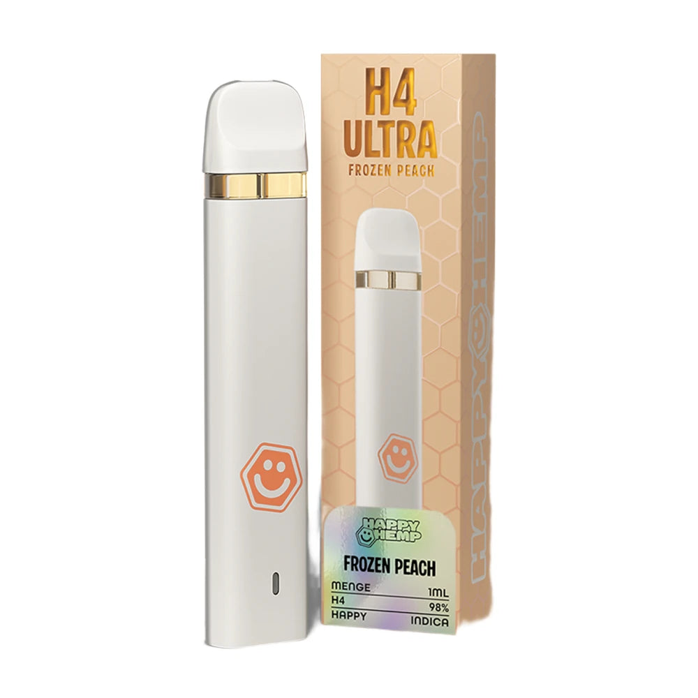 Happy Hemp H4 Ultra Vape 98 % - Frozen Peach 1 ml