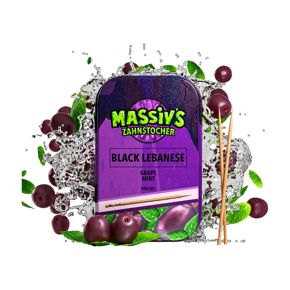 Massiv´s Zahnstocher - 100 Stk. Black Lebanese